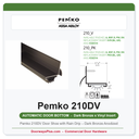 Pemko 210DV Door Shoe with Rain Drip – Dark Bronze Anodized | UL Listed