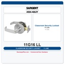 Sargent 11G16 LL Classroom Security Public Entry Lever Lockset – Extra Heavy Duty
