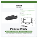 Pemko 216DV 36" Door Shoe Rain Drip – Dark Bronze Anodized | UL Listed Fire Rated