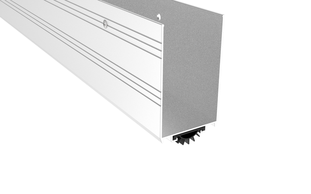 Pemko 221AV Extended Door Bottom Shoe & Kick Plate – 3" High, Aluminum, 1-3/4" Door