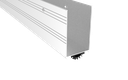 Pemko 221AV Extended Door Bottom Shoe & Kick Plate – 3" High, Aluminum, 1-3/4" Door