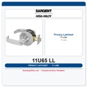 Sargent 11U65 LL Privacy Lever Cylindrical Latchset – Extra Heavy Duty