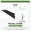 Pemko 315DN Sill Sweep – Dark Bronze Anodized Neoprene 36"–48" | UL 10C Fire Rated
