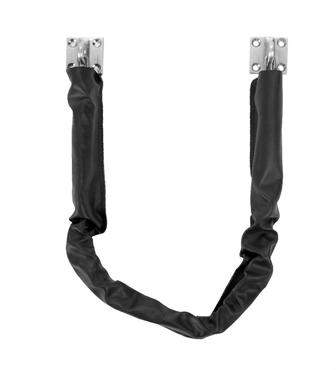 Don-Jo HDCC Heavy Duty Crash Chain | US26D Satin Chrome | ANSI LB2231 Commercial Door Swing Limiter