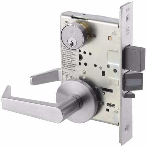 Accentra 8847FL AUR Mortise Lockset Apartment/Corridor Function less Cylinder - Yale