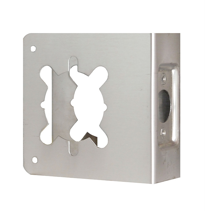 Don-Jo 81-2-CW Wrap-Around Plate 4-1/4" x 4-1/2" | 2-3/4" Backset Commercial Lever Reinforcer