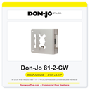 Don-Jo 81-2-CW Wrap-Around Plate 4-1/4" x 4-1/2" | 2-3/4" Backset Commercial Lever Reinforcer