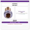 Accentra 2221 LFIC 6-Pin Mortise Cylinder Housing | 1-1/2" Less Core US26D