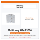 McKinney HT4A3786 QC12 Electric Hinge 4-1/2x4-1/2 Heavy Wt US26D