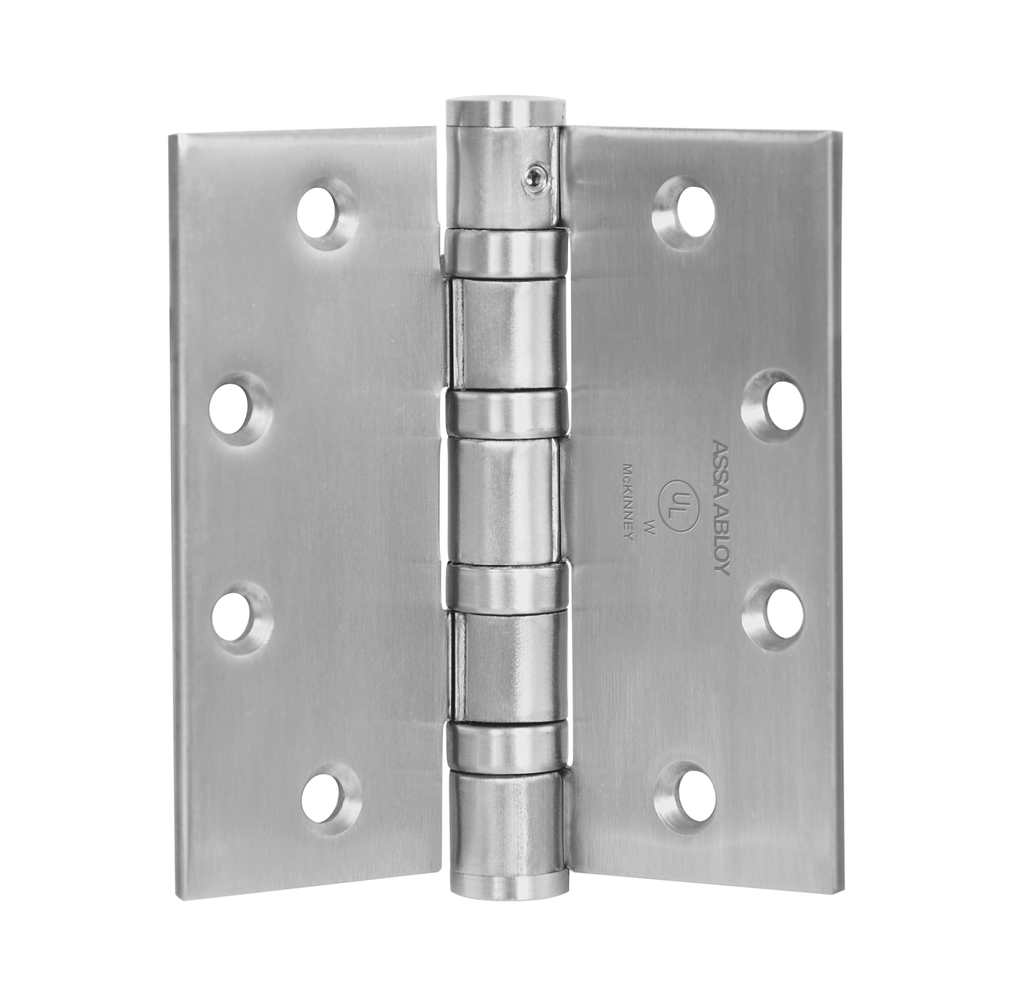 McKinney T4A3386 NRP 4-1/2x4 Heavy Ball Bearing Hinge US32D Satin Stainless Steel