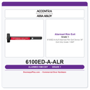Accentra 6100ED-A-ALR Alarmed Rim Exit Device | 36" Exit Only | Grade 1 BSP