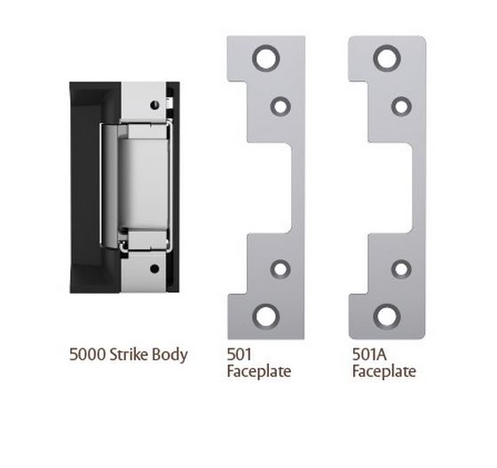 HES 5000-LBM Electric Strike, Latchbolt Monitor, 12/24VDC, 630 Satin Stainless