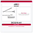 Corbin Russwin DC3210-A1 Commercial Door Closer – Friction Hold Open, Multi-Size 1-6