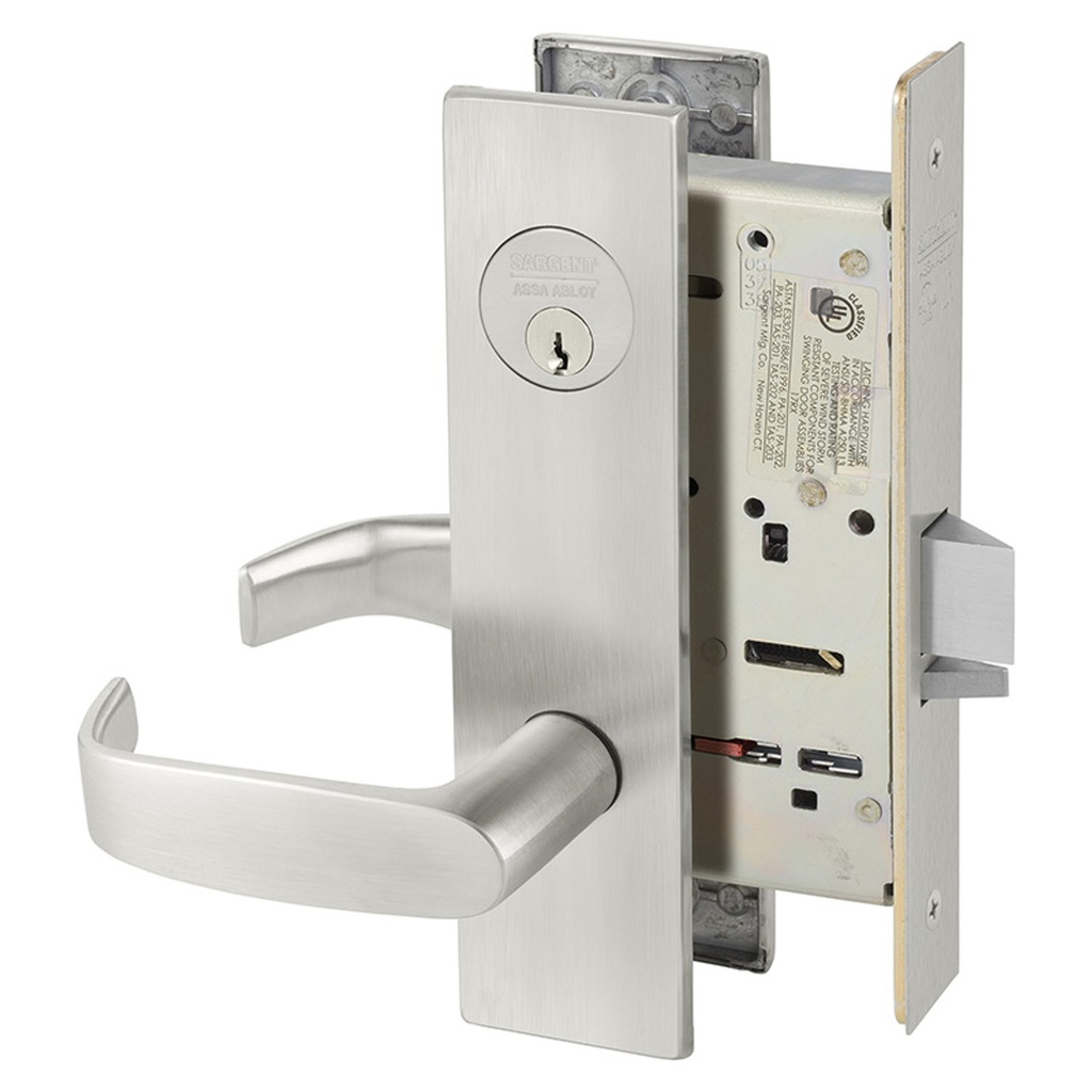 Sargent 8204 LE1L Storeroom Mortise Lockset – LA Keyway, Grade 1 Commercial