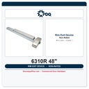 PDQ 6310R 48" Rim Exit Device – Grade 1 Heavy-Duty Panic Bar, Non-Handed