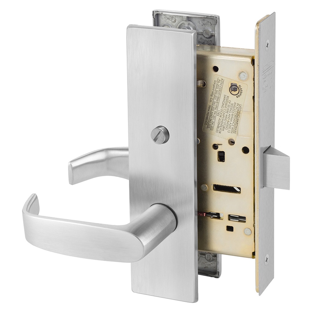 Sargent 8265 LE1L Privacy Mortise Latchset — 8200 Series