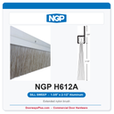 NGP H612A Extended Nylon Brush Sill Sweep – Aluminum