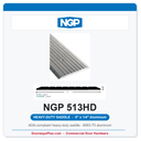 NGP 513HD Heavy Duty Aluminum Threshold 5" Wide x 1/4" Tall | National Guard Products
