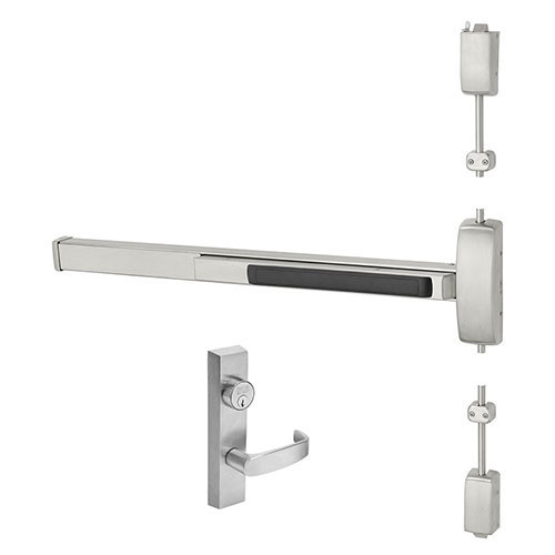 Sargent 8713 ETL Surface Vertical Rod Exit Device – Classroom Lever Trim, Grade 1 Fire Rated