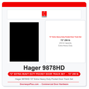 Hager 9878HD 72" Extra Heavy Duty Pocket Door Track Set | 250 lb