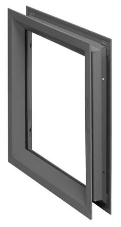 NGP L-FRA100 Low Profile Steel Door Window Lite Frame – Frame Only | 18 Ga Cold Rolled