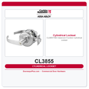 Corbin Russwin CL3855 PZD Classroom Function Cylindrical Lockset