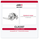 Corbin Russwin CLX3357 AZD Storeroom Cylindrical Lockset – CLX3000 Series
