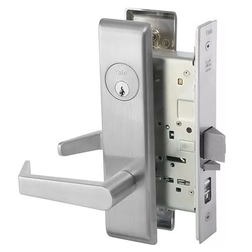 Accentra 8807FL Mortise Lockset Entry Function Less Cylinder US26D