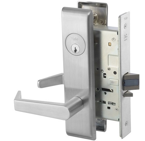 Accentra 8808FL Mortise Lockset Classroom Function Less Cylinder US26D