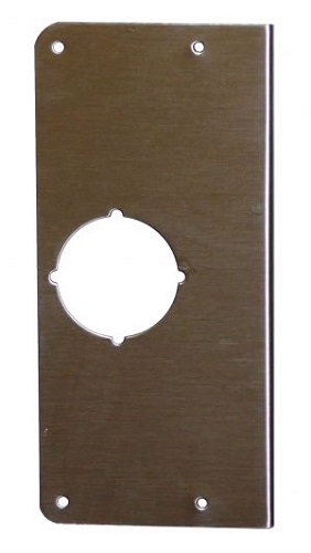Don-Jo EM-2 Scar Plate 9"x4" 2-3/8" BS US32D Satin Stainless Steel