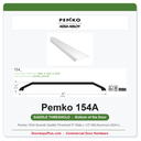 Pemko 154A Smooth Saddle Threshold 5" Wide x 1/2" Mill Aluminum ADA UL10C