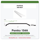 Pemko 154A Smooth Saddle Threshold 5" Wide x 1/2" Mill Aluminum ADA UL10C