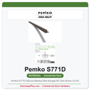 Pemko S771D Silicone Meeting Stile Astragal 84" Dark Brown UL10C