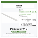 Pemko S771C Silicone Meeting Stile Astragal Gasket – 84 in. | UL10C Fire Rated