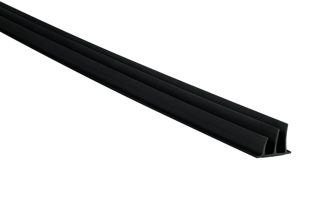 Pemko S773BL Triple Fin Silicone Perimeter Gasket – Black | Fire & Smoke Rated