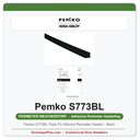 Pemko S773BL Triple Fin Silicone Perimeter Gasket – Black | Fire & Smoke Rated