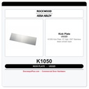 Rockwood K1050 Kick Plate | 12" High | .050" Stainless Steel US32D Satin