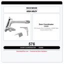 Rockwood 576 Gravity Door Coordinator – US26D Satin Chrome | ANSI A156.3