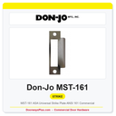 Don-Jo MST-161 ASA Universal Strike Plate – ANSI 161 Commercial