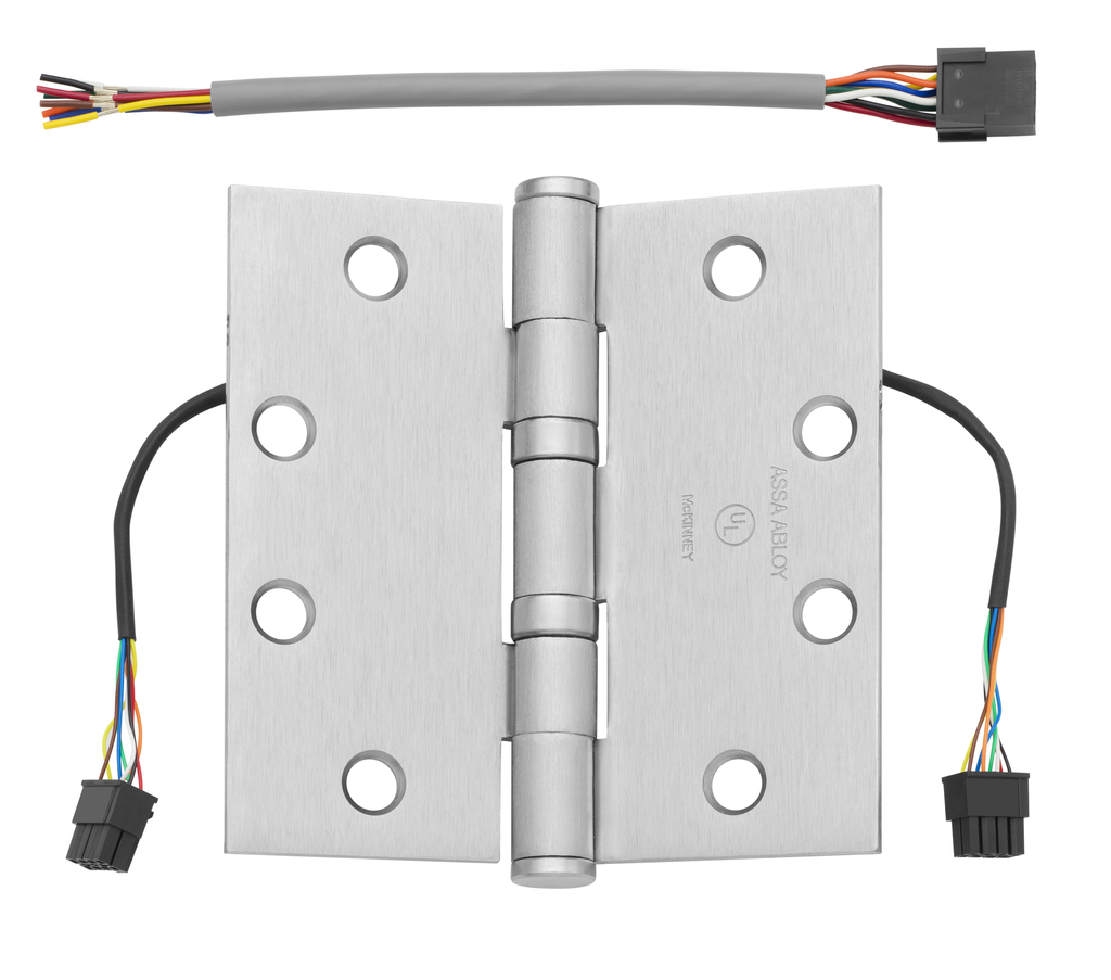 McKinney TA2714 QC8 ElectroLynx Electric Hinge 4-1/2x4-1/2 US26D 8-Wire
