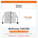 McKinney T4A3786 QC8 ElectroLynx Electric Hinge 4-1/2x4-1/2 Heavy Weight US26D