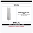 Rockwood BFRC12 Vertical Rod Cover 12" Stainless Steel Guard US32D