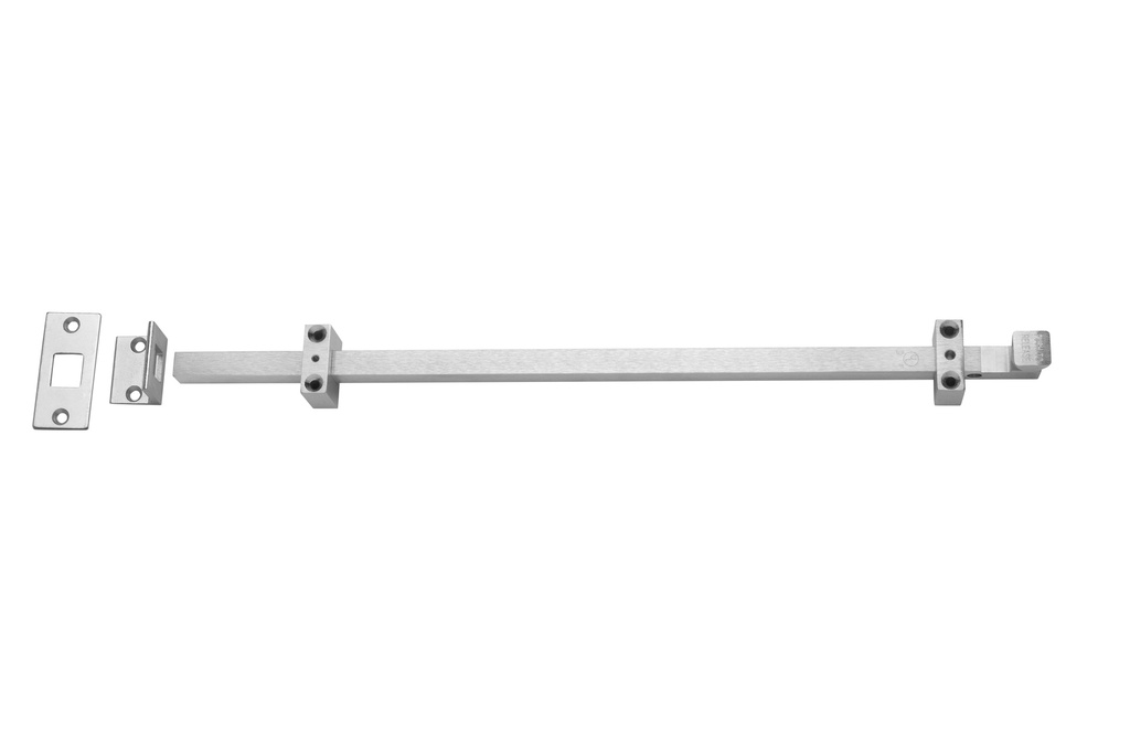 Rockwood 585 x 24" Heavy Duty Surface Bolt – Satin Chrome US26D