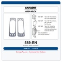 Sargent 589 EN Shim Kit for 8600, 8800 & 8900 Series Exit Devices
