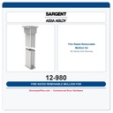 Sargent 12-980 Fire Rated Removable Mullion for 80 Series Exit Devices