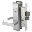 Accentra AUCN 8822FL Mortise Lockset   Dormitory/ Exit Function less Cylinder - Yale