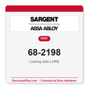 Sargent 68-2198 Locking slide LHRB