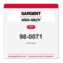 Sargent 98-0071 bolt stud