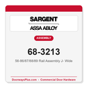 Sargent 68-3213 56-86/87/88/89 Rail Assembly J- Wide