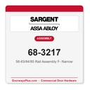 Sargent 68-3217 56-83/84/85 Rail Assembly F- Narrow